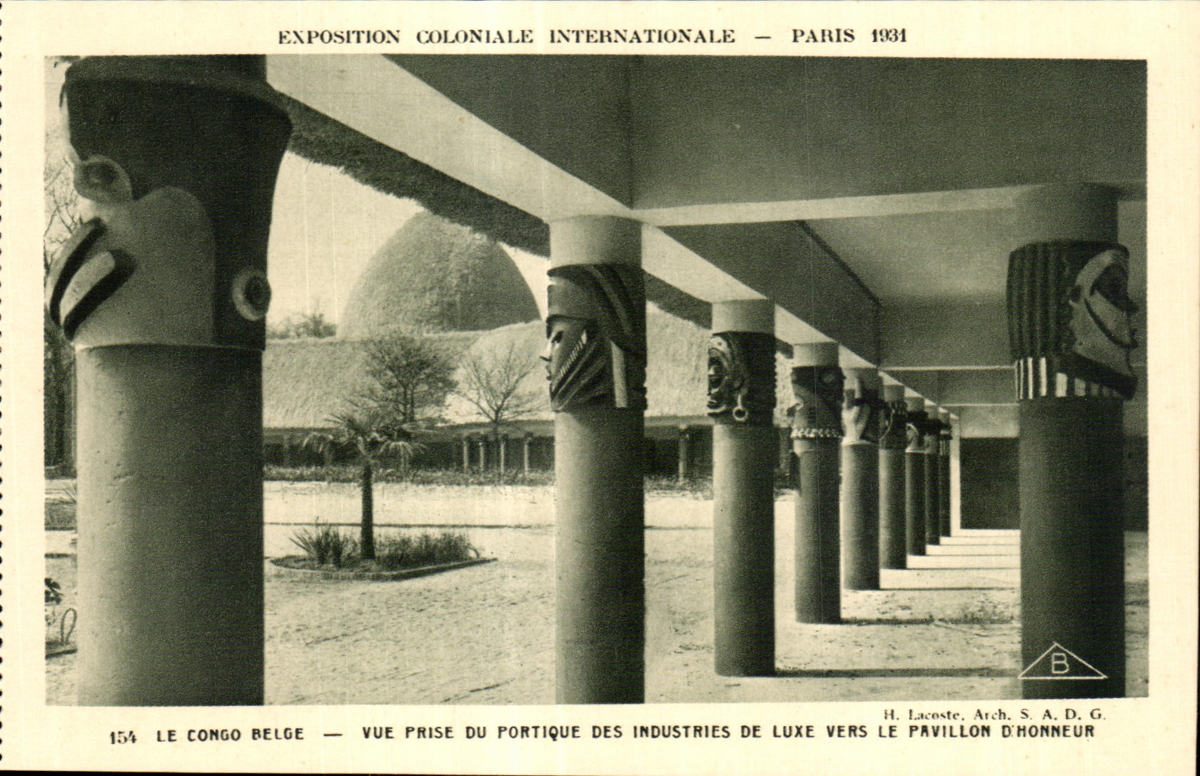 CPA - Fair Colonial International - Paris 1931 Le Congo Belge - seen from of the gantry of the Luxury goods industries worm