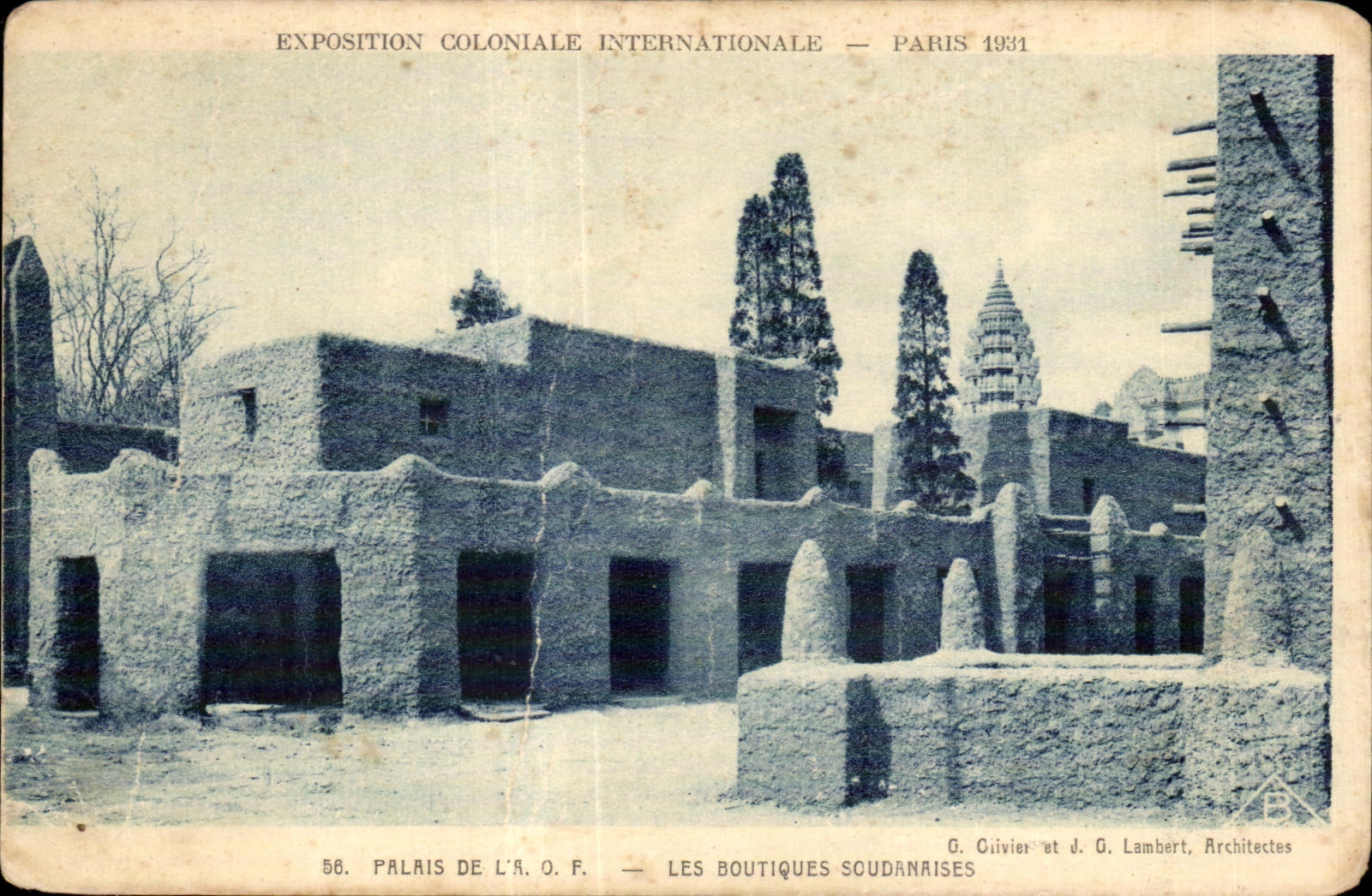 CPA - Exposition Coloniale Internationale - Paris 1931 Palais de l AOF Boutiques soudanaises Soudan