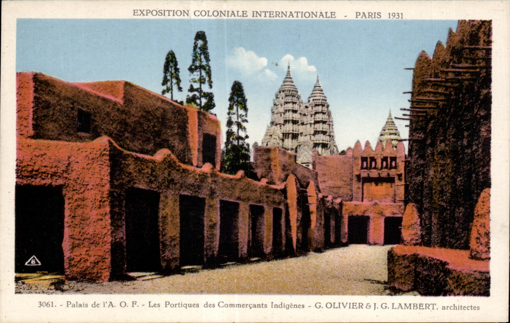 CPA - Exposition Coloniale Internationale - Paris 1931 Palais de l A O F - Les Portiques des Commercants Indigenes
