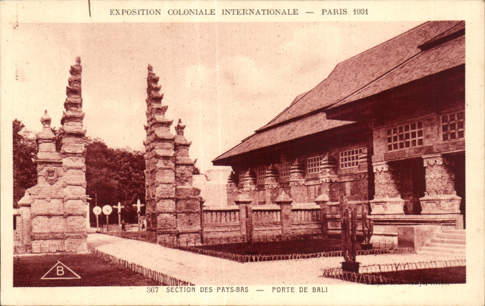 CPA - Exposition Coloniale Internationale - Paris 1931 Section Des Pays-bas - Porte de Bali
