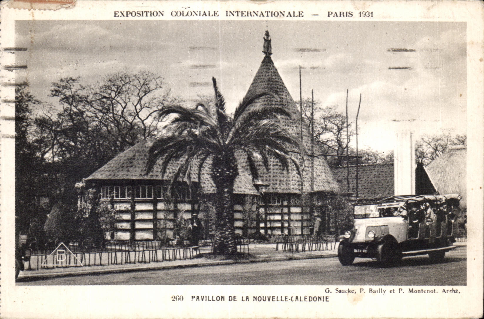 CPA - Exposition Coloniale Internationale - Paris 1931 Pavillon de la Nouvelle-Caledonie Automobile Caledonia