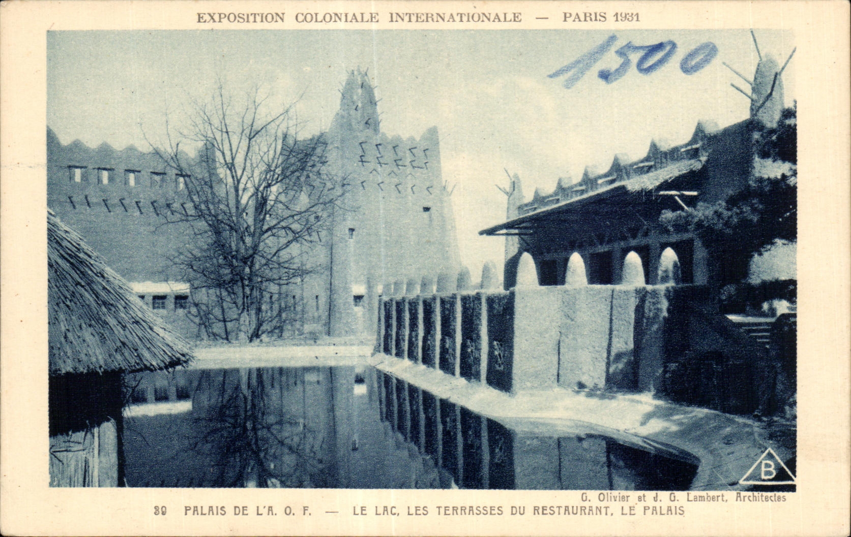 CPA - Exposition Coloniale Internationale - Paris 1931 Palais de l A O F - Le Lac Terrasses du Restaurant Le Palais 
