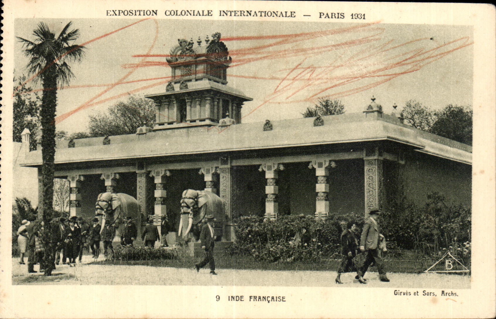 CPA - Exposition Coloniale Internationale - Paris 1931 Inde Francaise Elephant Elephants