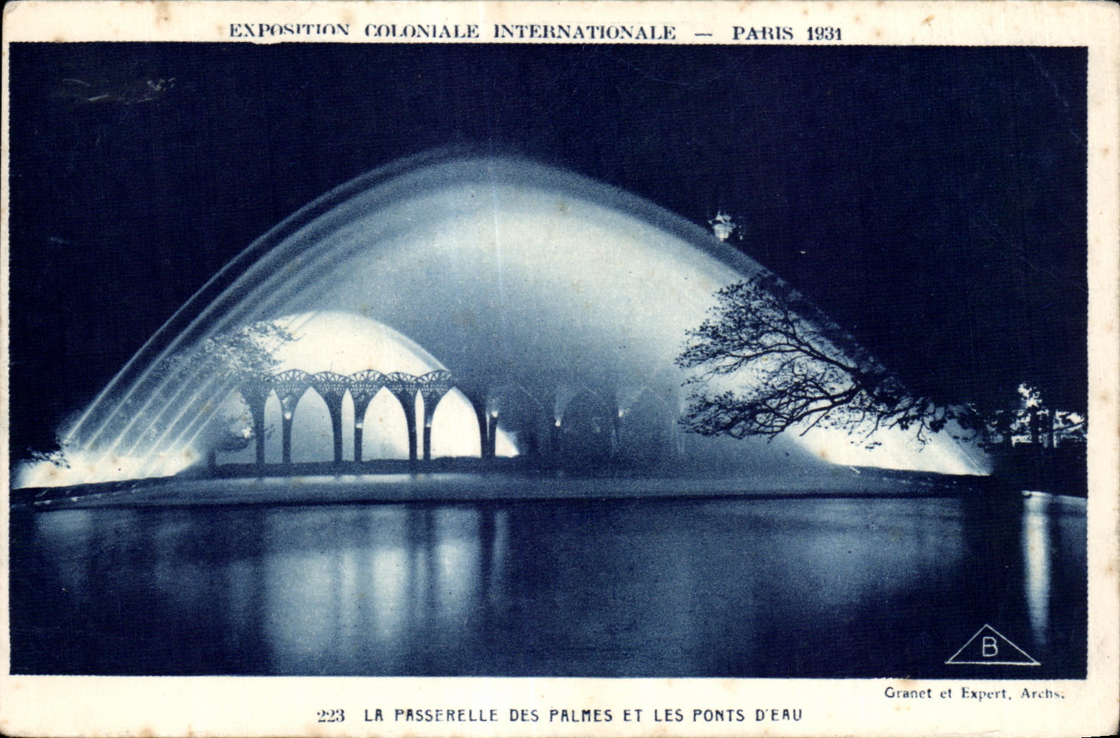 CPA - Exposition Coloniale Internationale - Paris 1931 La Passerelle des Palmes et les Ponts d Eau