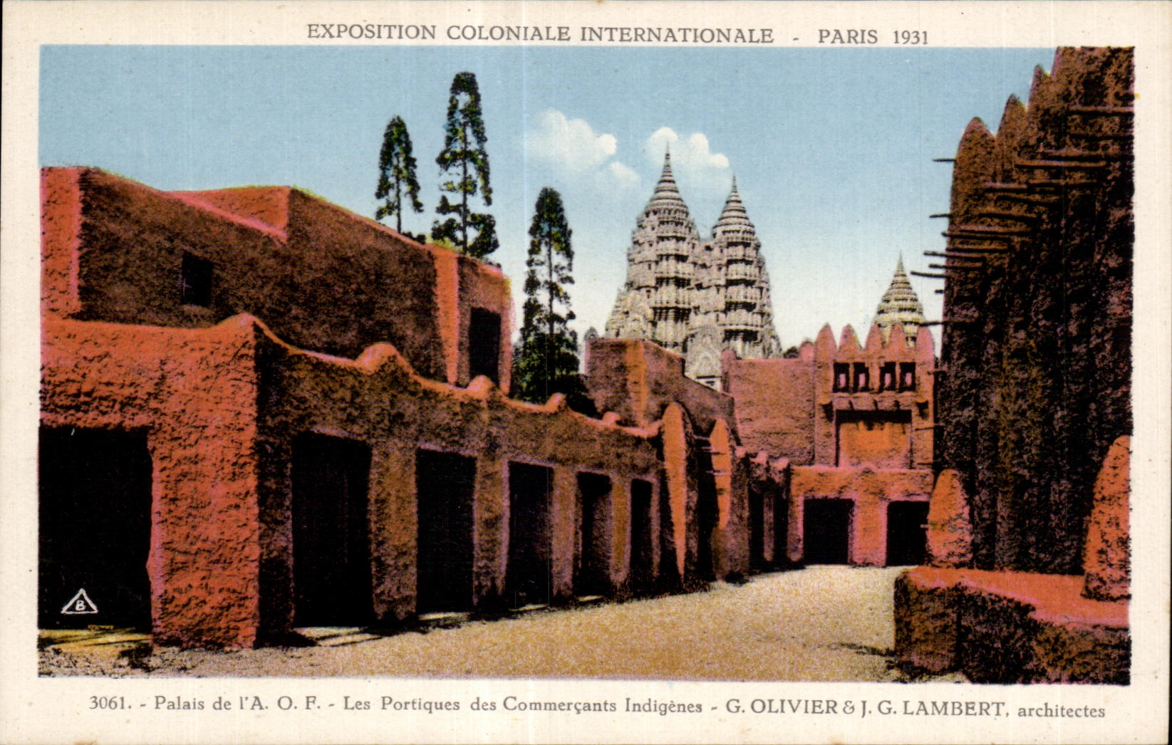 CPA - Exposition Coloniale Internationale - Paris 1931 Palais de l A O F - Les Portiques desCommercants Indigenes