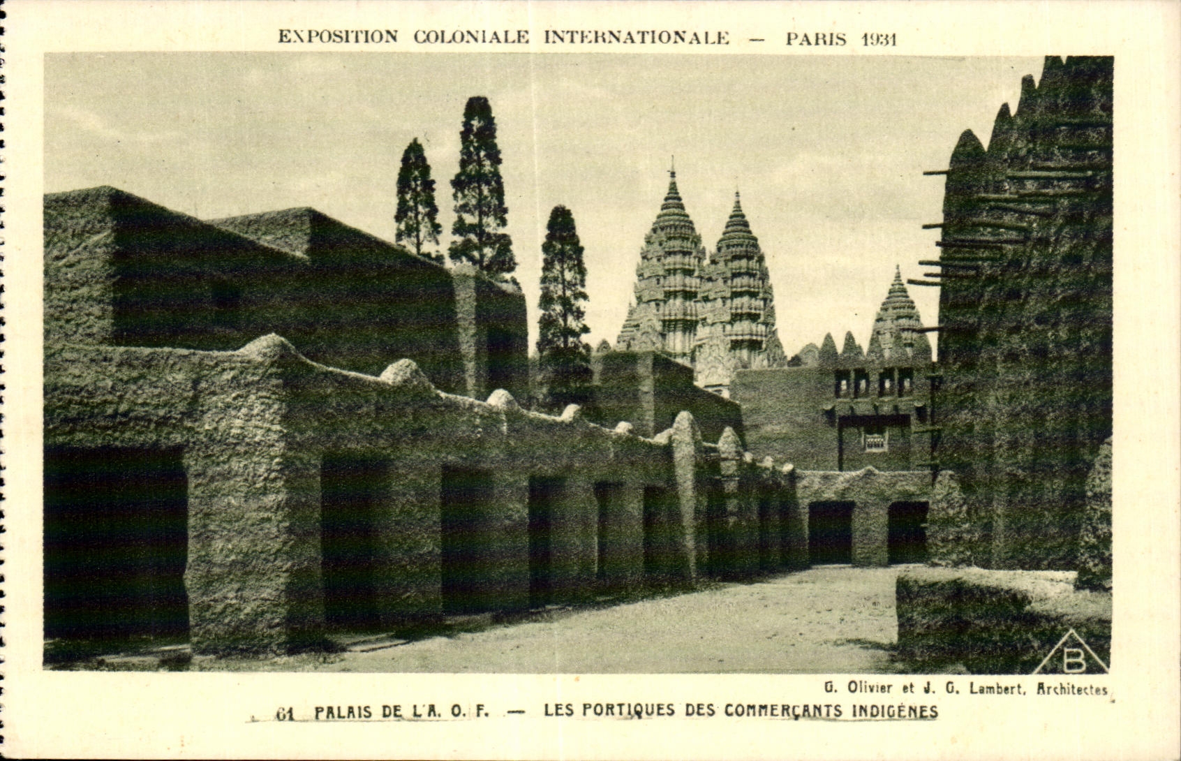 CPA - Exposition Coloniale Internationale - Paris 1931 Palais de la l A O F - Les Portques des Commercants Indigenes