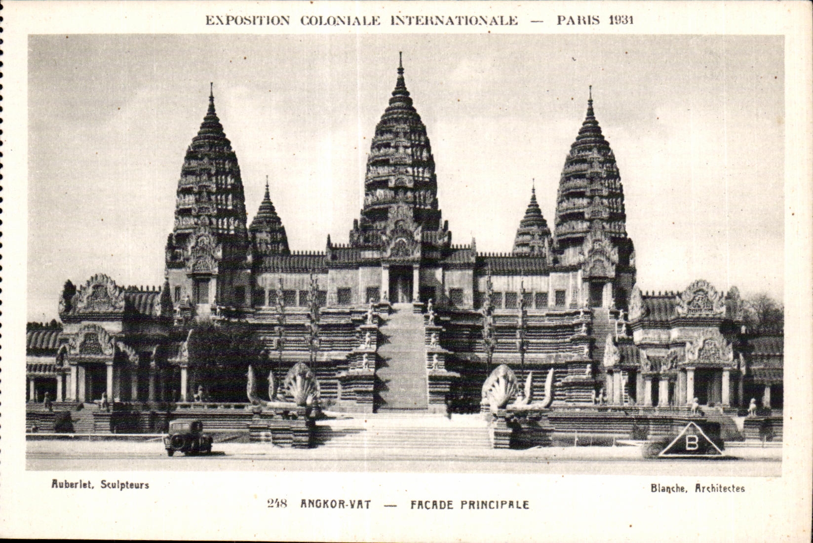 CPA -Exposition Coloniale Internationale - Paris 1931 Angkor vat - Fracade Principale
