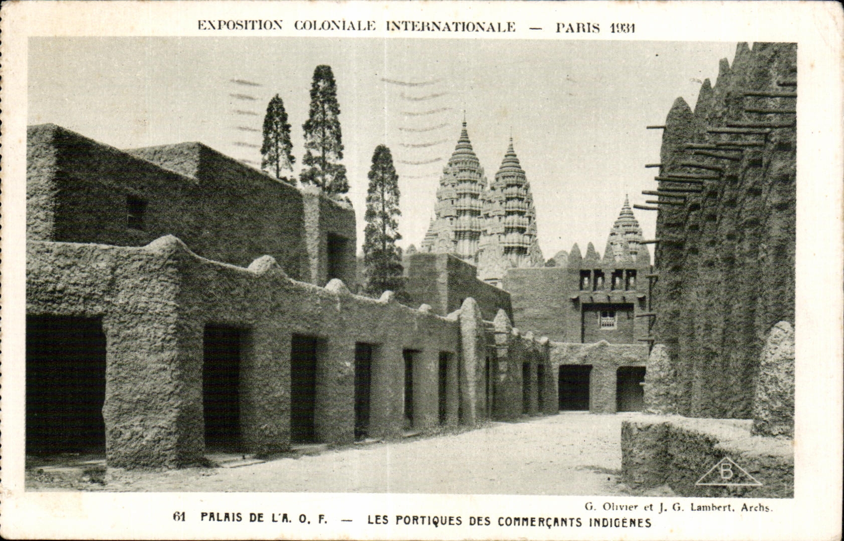 CPA -Exposition Coloniale Internationale - Paris 1931 Palais de l A O F - Les portique des Comercants Indigenes