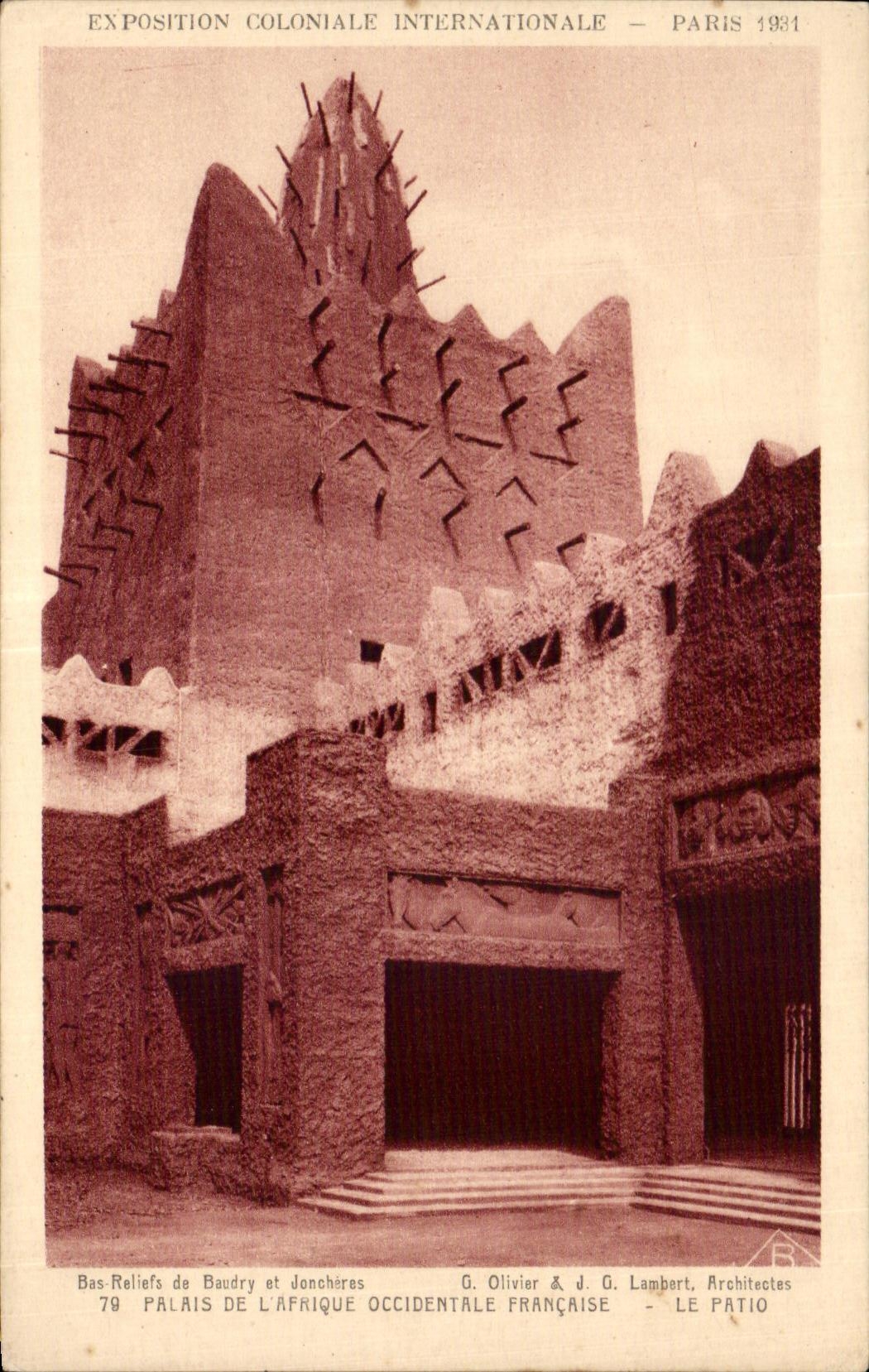 CPA -Exposition Coloniale Internationale - Paris 1931 Palis de l Afrique Occidentale Francaise - Le Patio