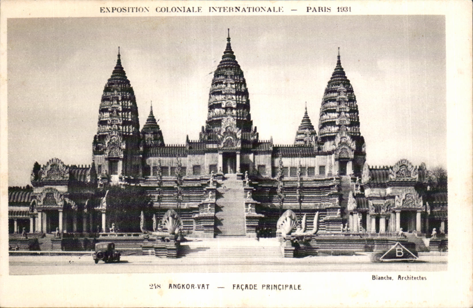 CPA -Exposition Coloniale Internationale - Paris 1931 Angkor vat - Fracade Principale