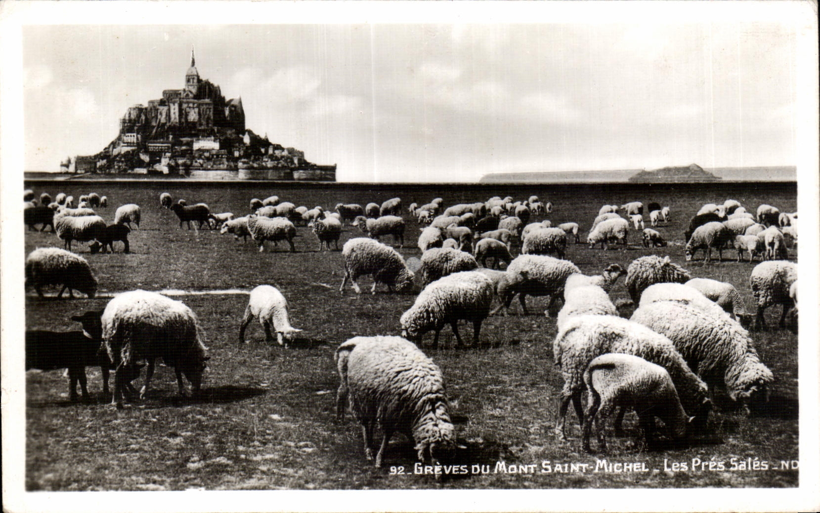 CPA Mont Sant Michel - Les Pres Sale Les greves