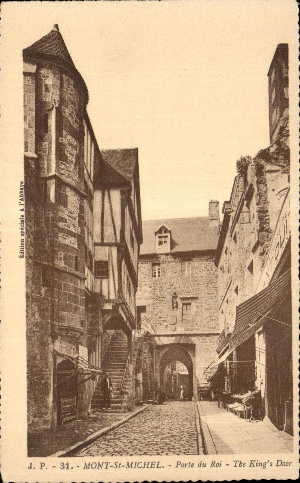 CPA Mont Sant Michel Porte du roi