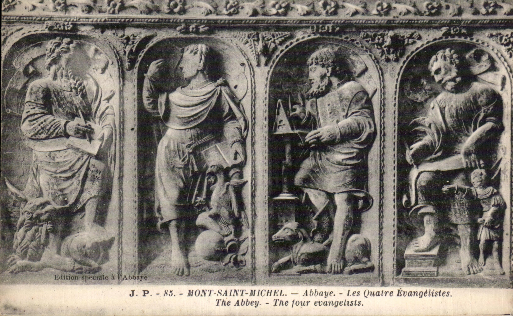 CPA Mont saint michel L abbaye Les quatre evangelistes