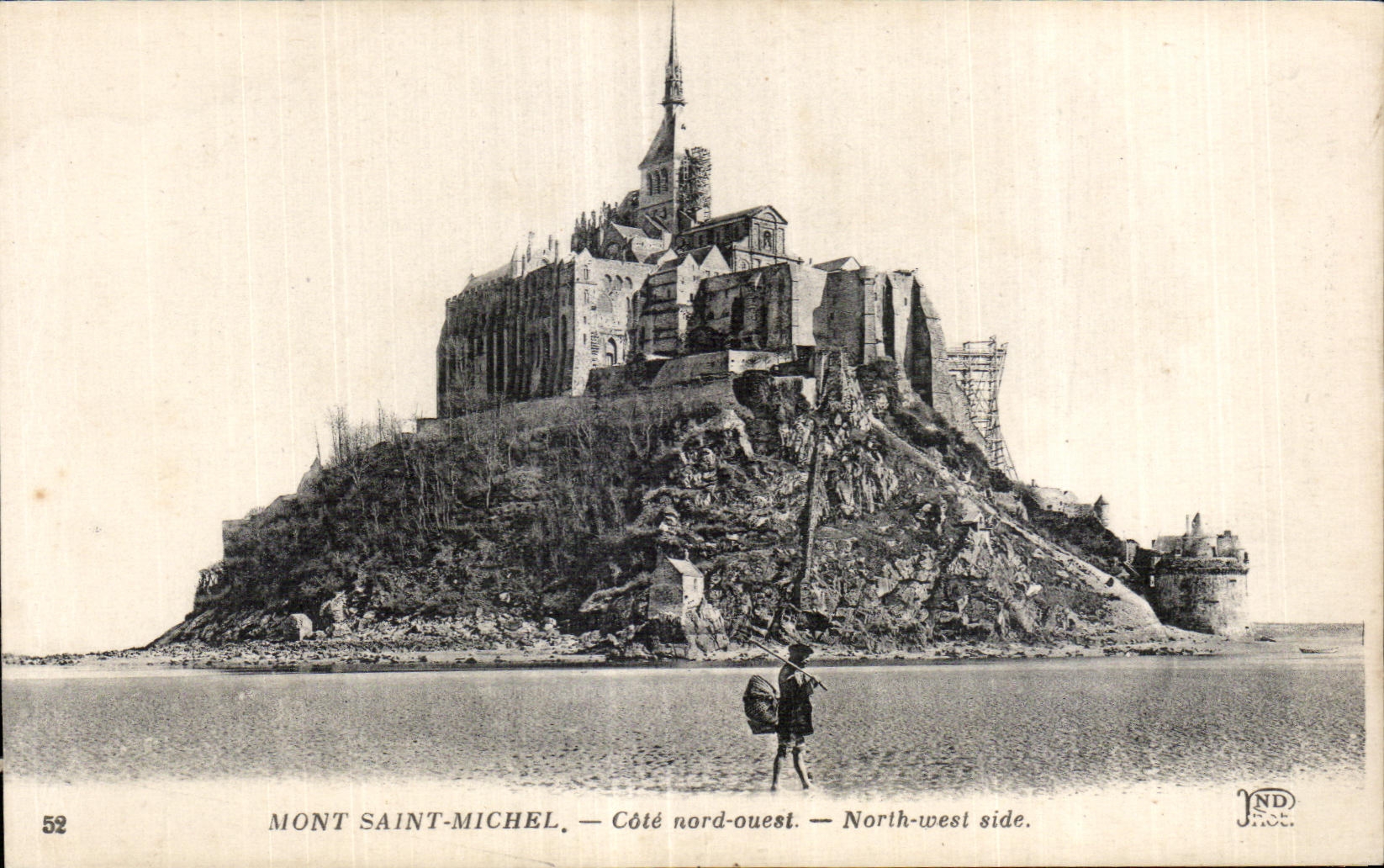 CPAMont saint michel Cote nord ouest north west side Pecheur