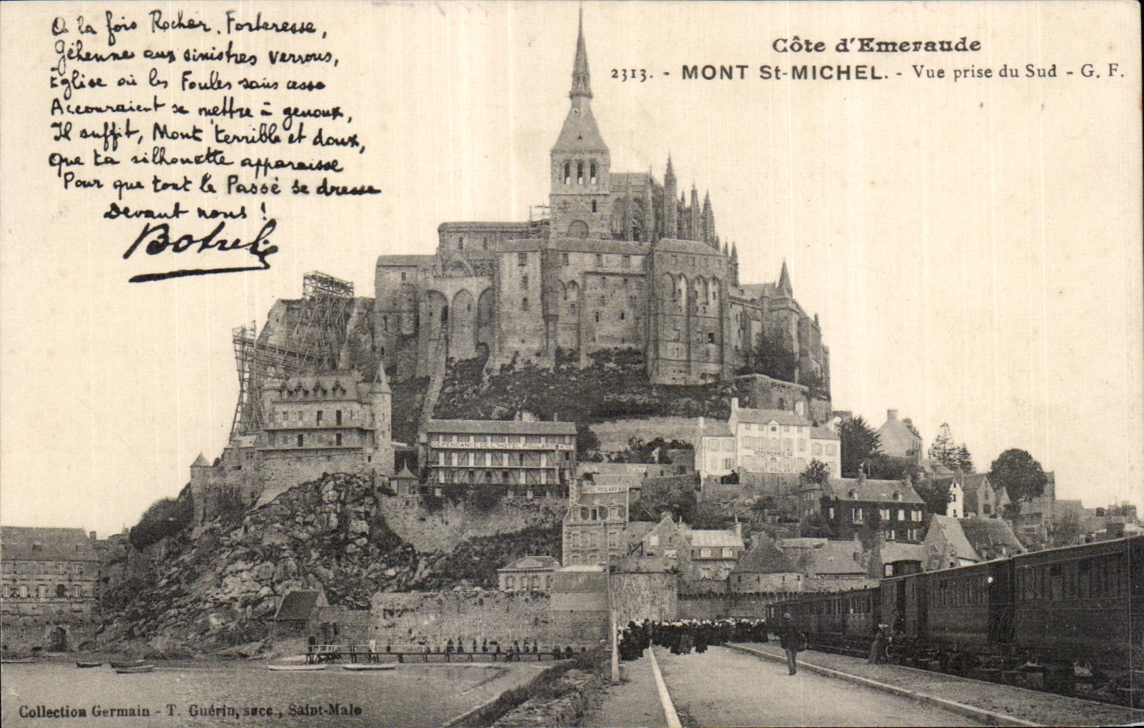 CPA Monte st michel Monte st michel Train Botrel