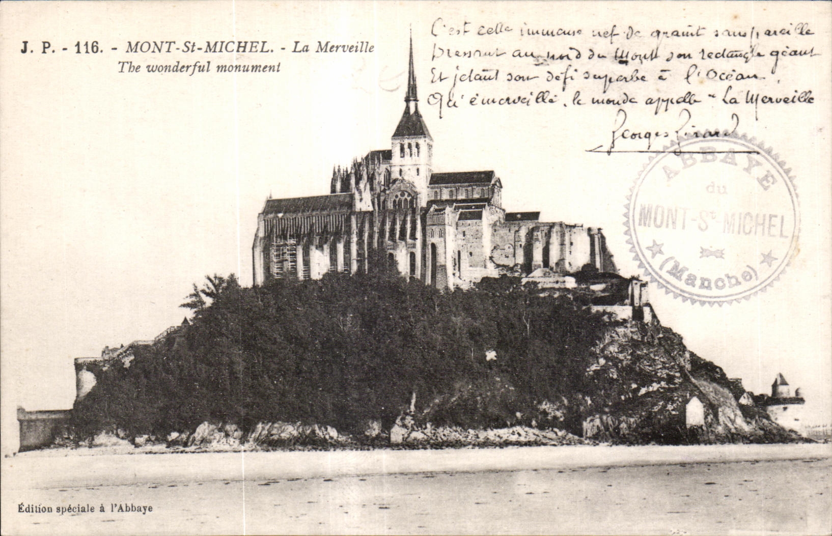 CPA Mont st michel La merveille the wonderful monumenl