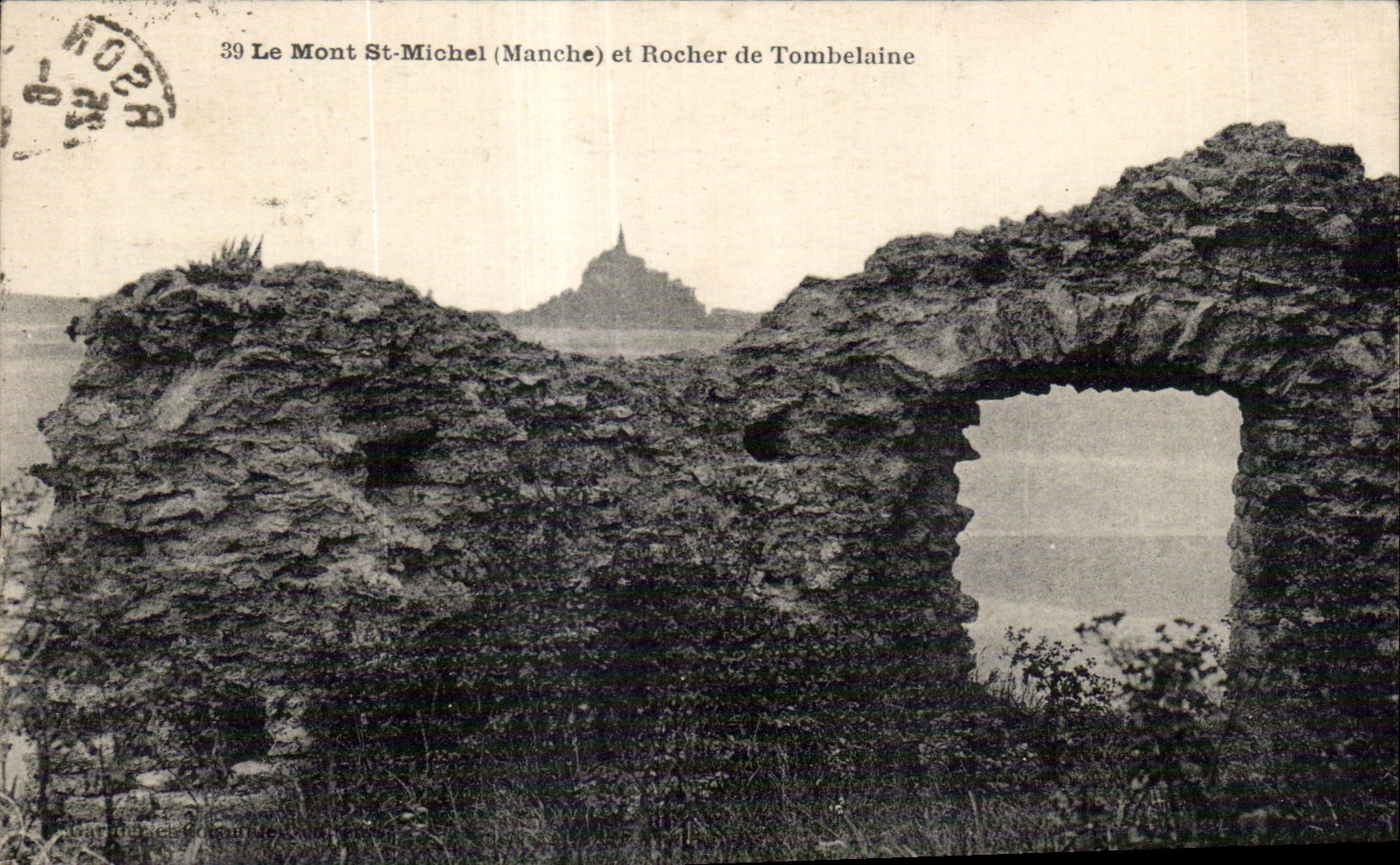 CPA Le mont st michel manche et rocher de tombelaine