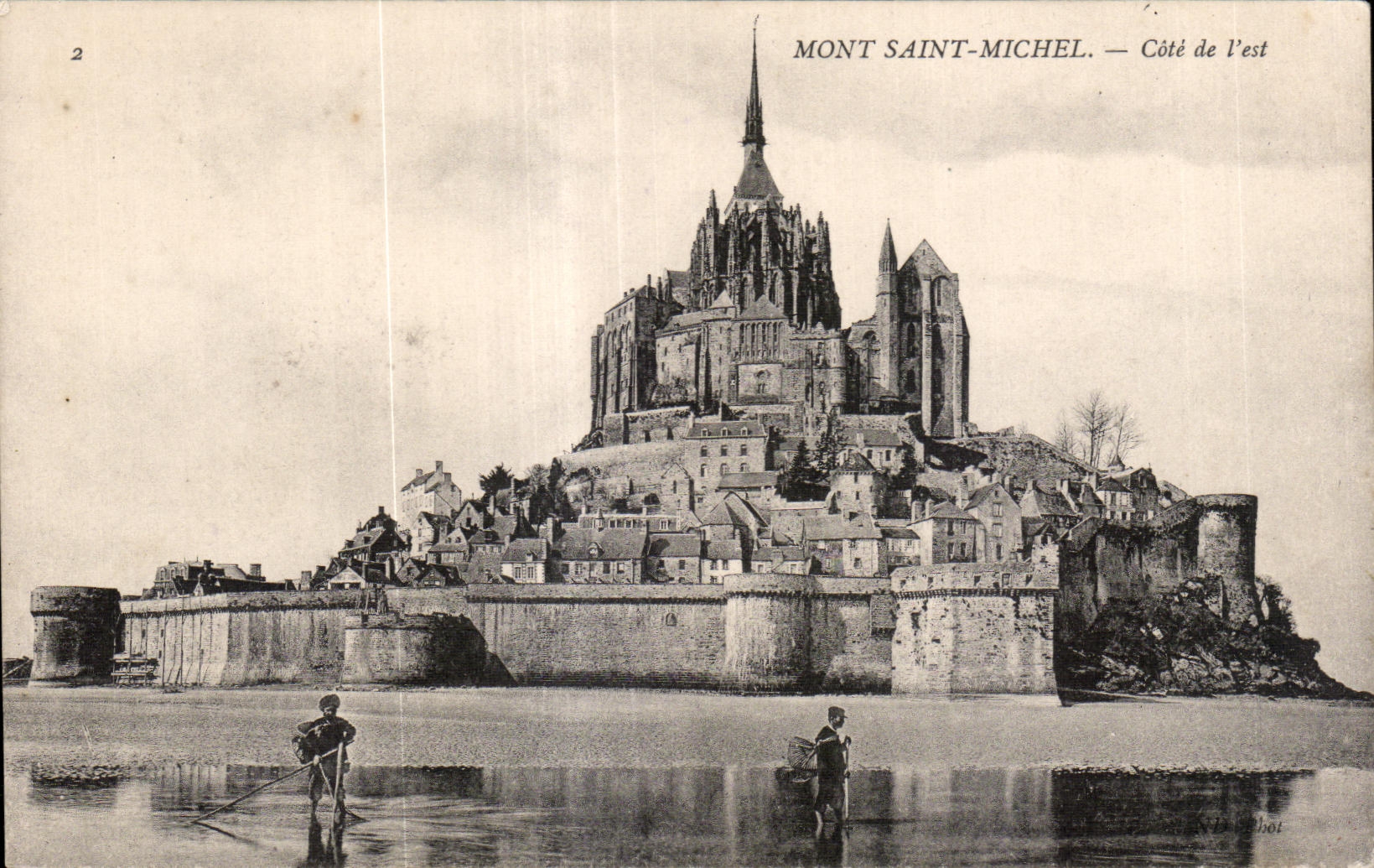 CPA Mont saint michel Cote de l est Pecheurs