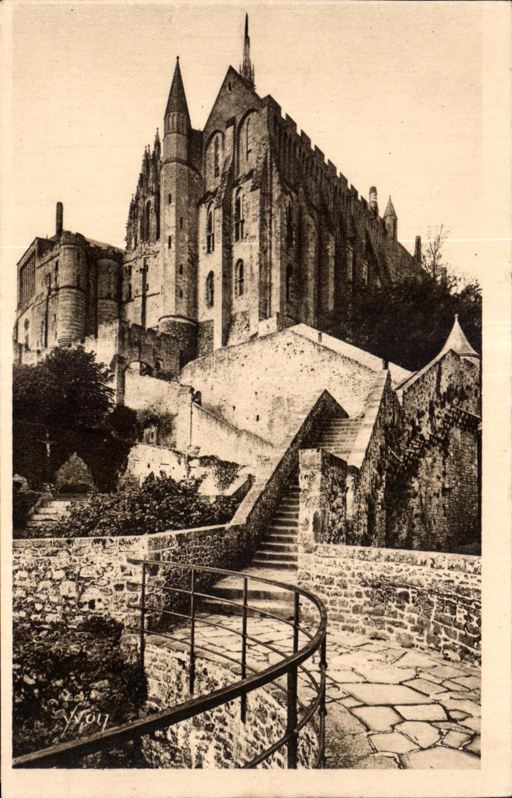CPA Le mont st michel La merveille vue de la tour du nord