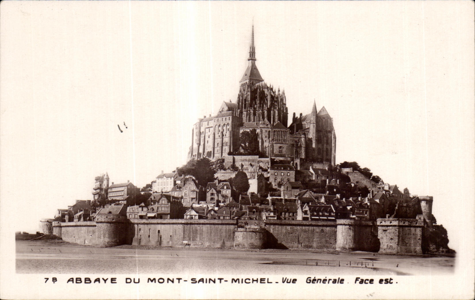 CPA Abbaye du mont saint michel vue generale face est 