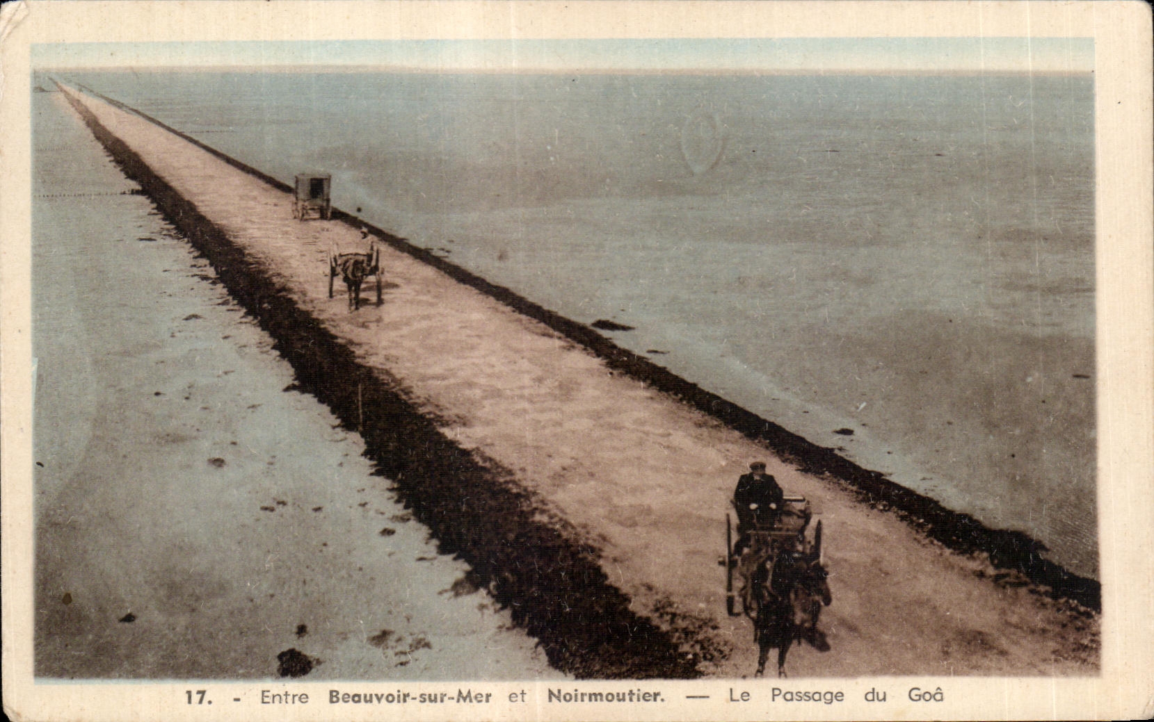 CPA Entre Beauvoir sur Mer et Noirmoutier Le passage de Goa