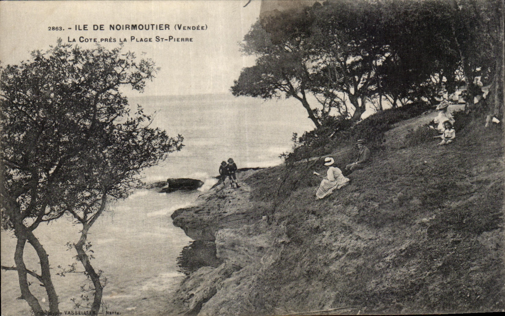 CPA Ile de Noirmoutier (Vendee) La Cote Paes La Plage St Pierre