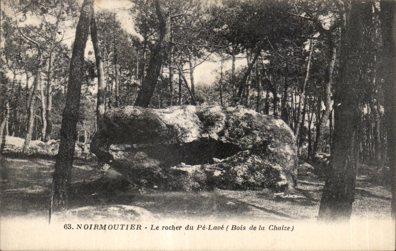 CPA Noirmoutier Le rocher du pe lave