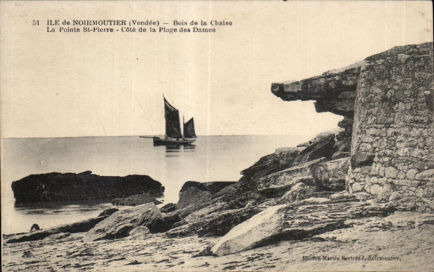 CPA Noirmoutier Bois de la chaise la pointe st pierre cote de la plage des dames