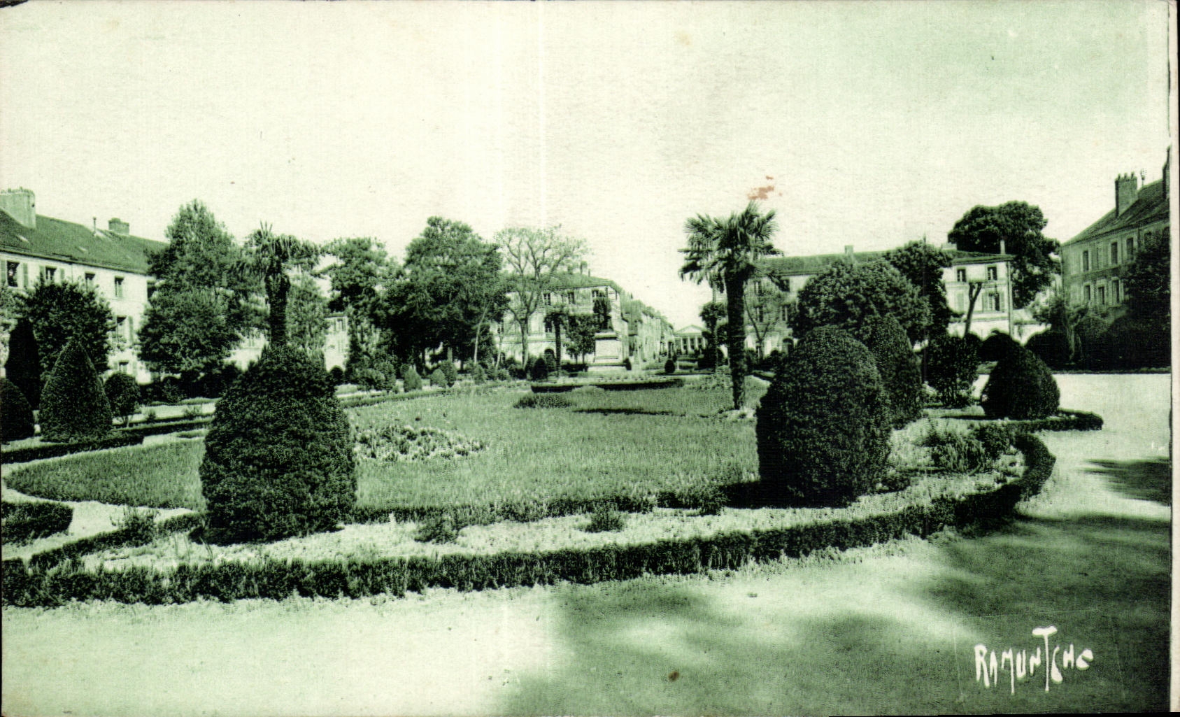 CPA Garden of the Prefecture the Rock on Yon