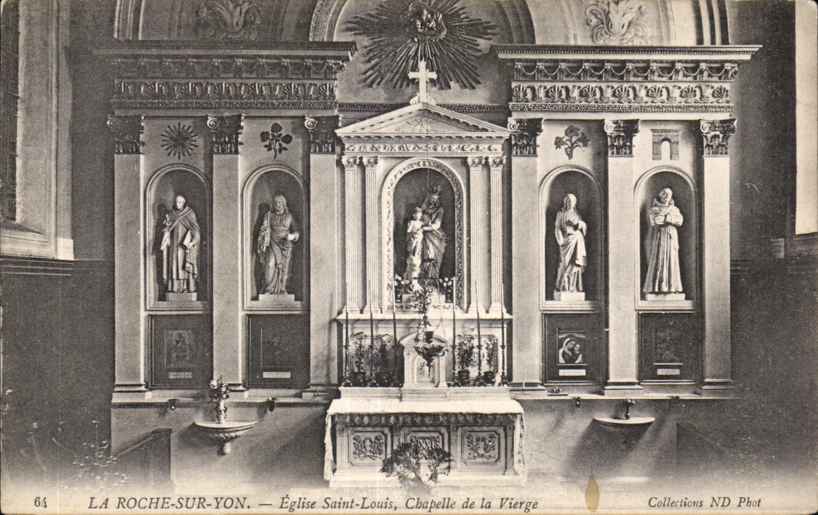 CPA the Rock On Yon Church Saint Louis Vault of the Virgin