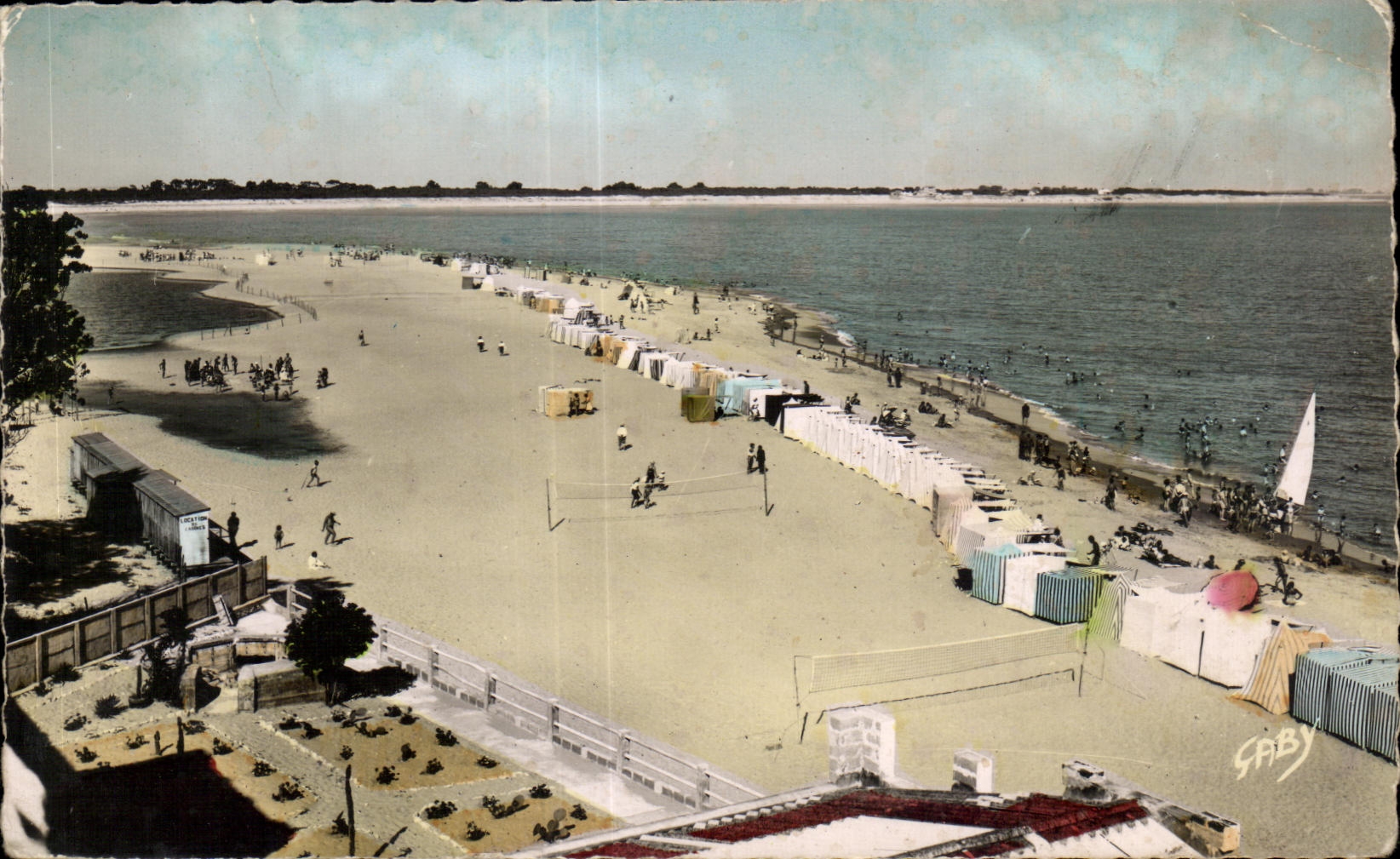 CPSM La Tranche Sur Mer (Vendee) La Plage Volley Ball volley-ball