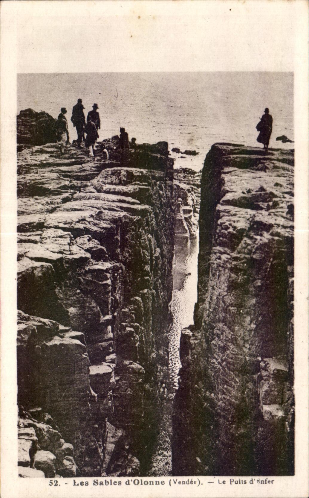 CPA enarena el olonne el infierno bien