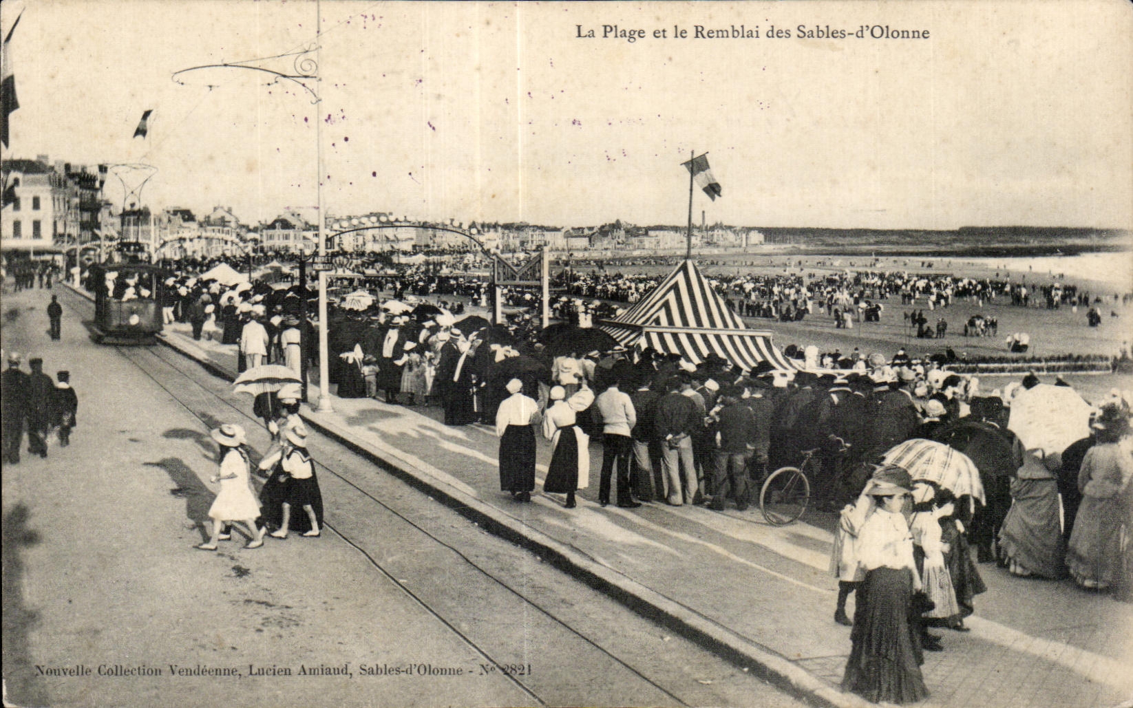 CPA enarena el olonne el y las arenas Olonne del ds del terraplen