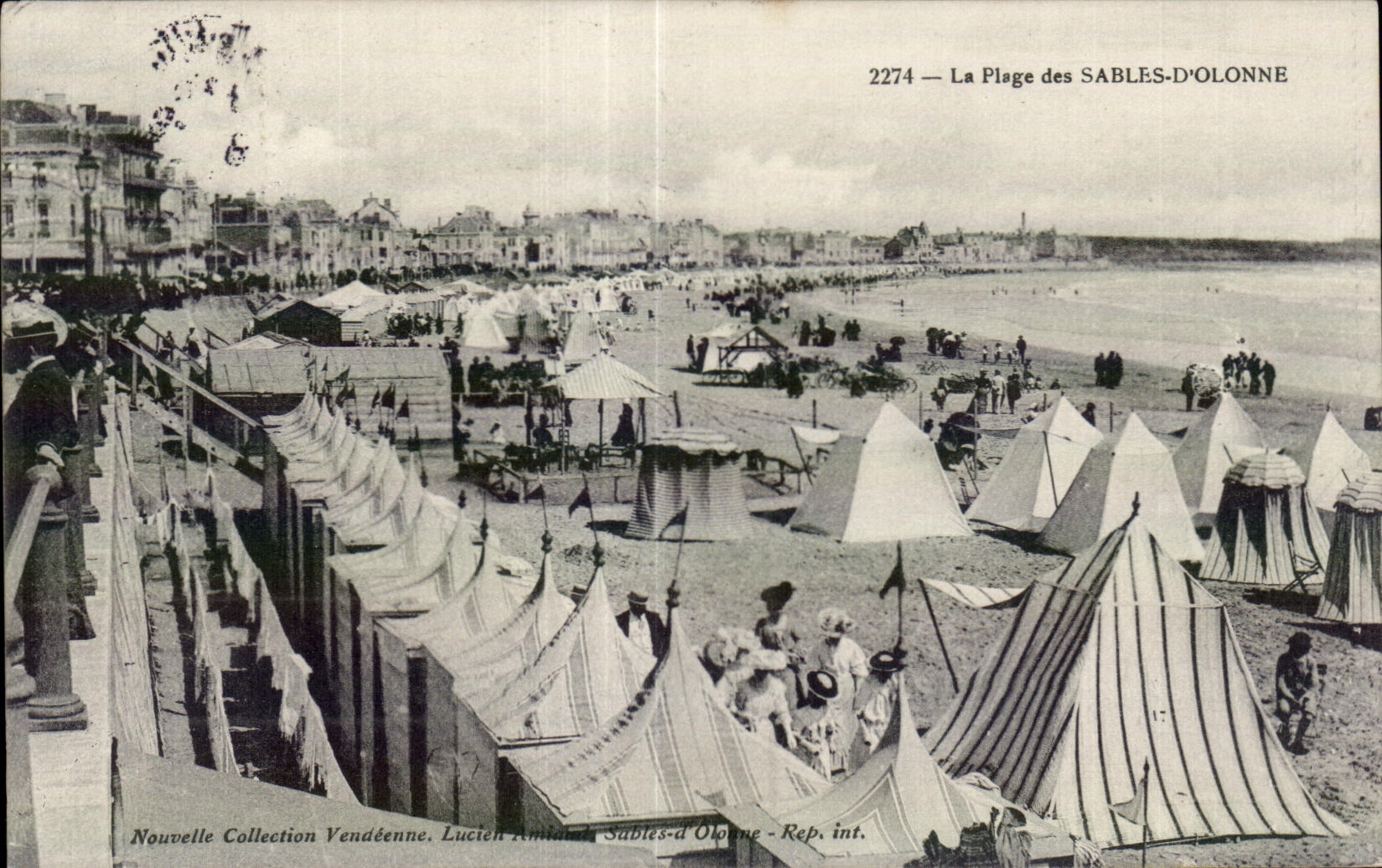 CPA enarena Olonne la playa de las arenas Olonne