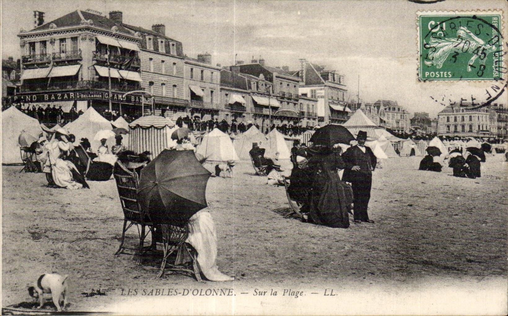 CPA enarena las arenas Olonne de Olonne en la playa