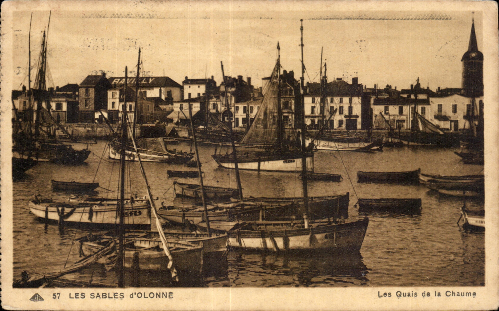 CPA enarena los muelles del olonne de la paja
