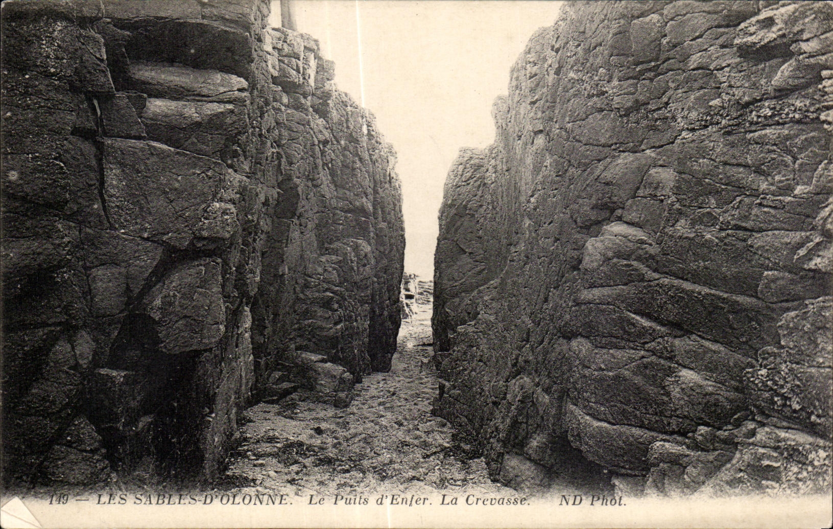 CPA enarena Olonne el Enjer bien la grieta