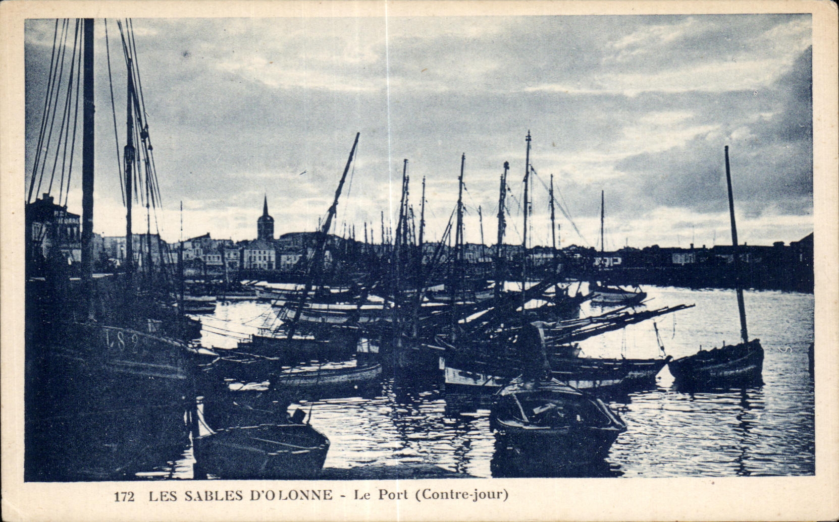 CPA enarena Olonne el puerto contra dia de los barcos