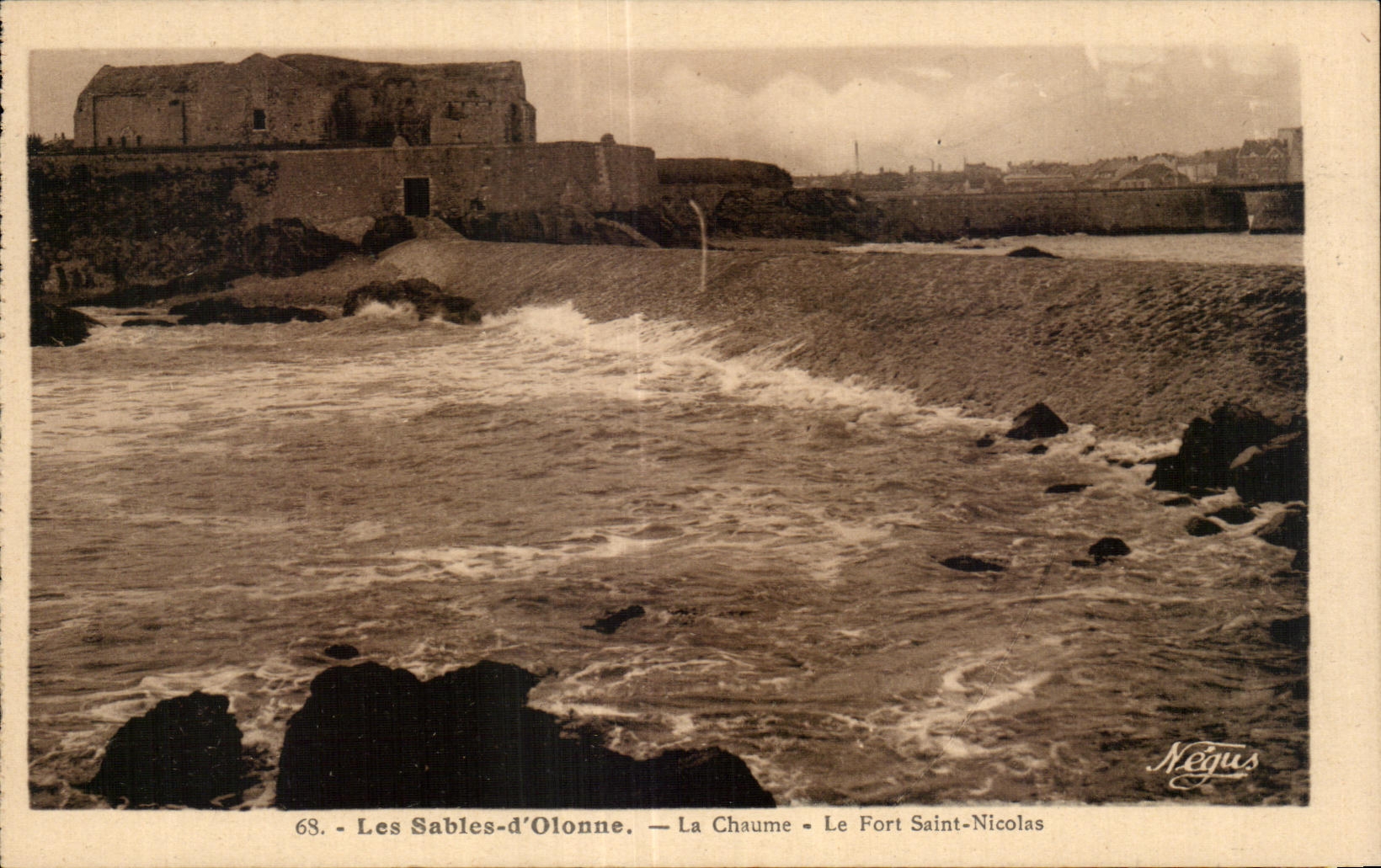 CPA sands Olonne thatch the strong Nicolas saint