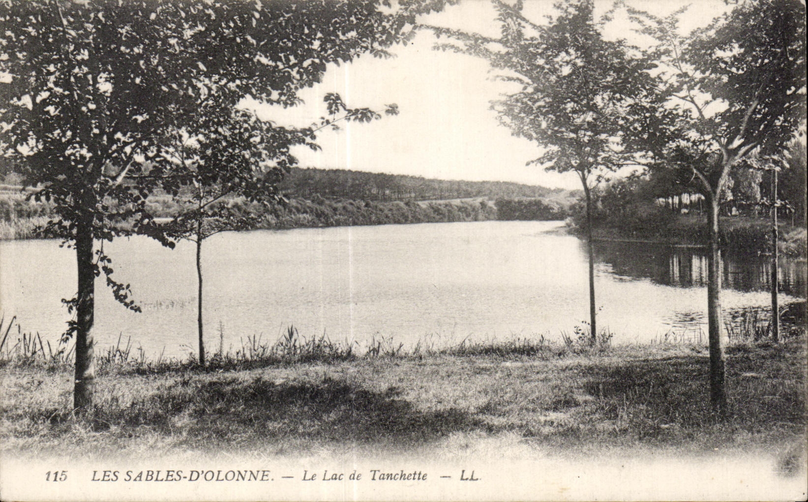 CPA sands Olonne the lake of tanchette