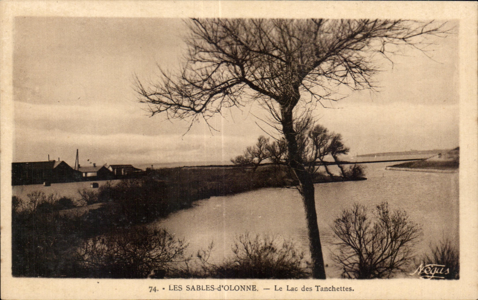 CPA sands Olonne the lake of the tanchettes