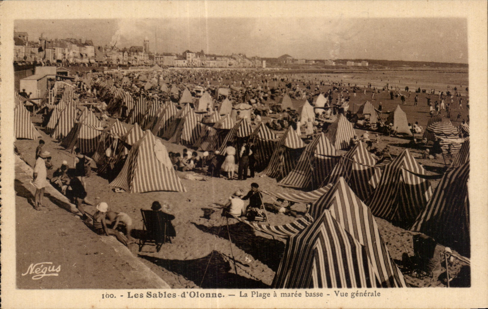 CPA sands Olonne the beach has low tide View