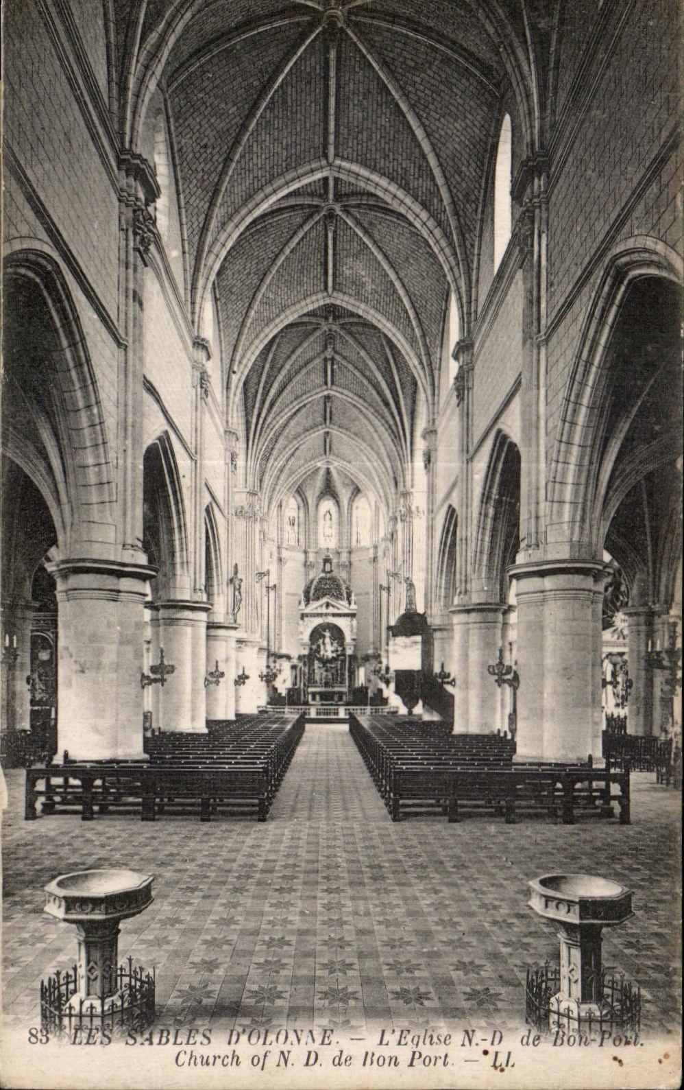 CPA sands Olonne Church N of good port church off N good port