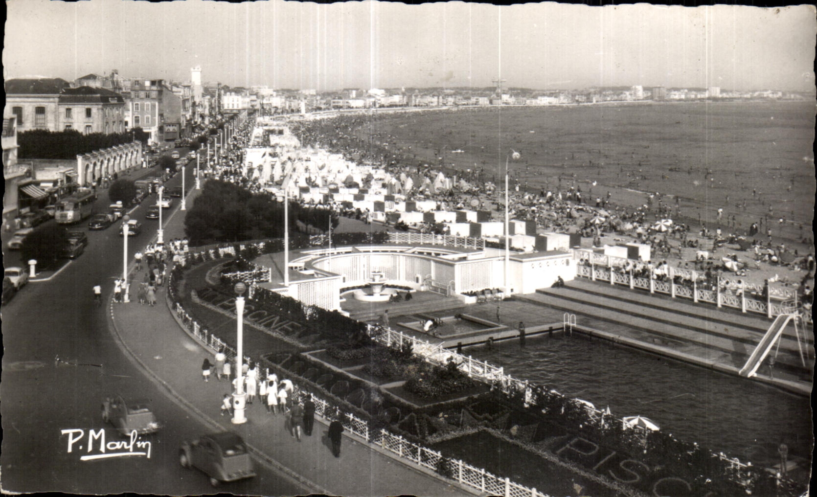 CPA sands Olonne the beach the beach