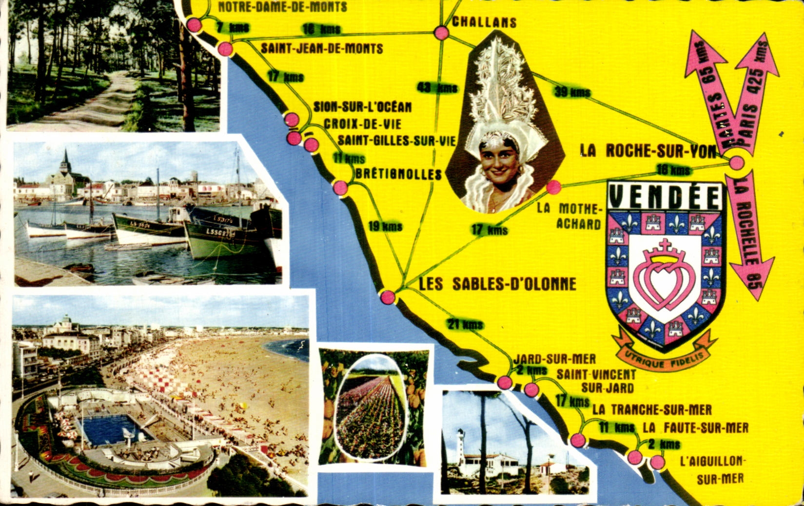 CPSM tourism on the Vendean dimension Sands olonne