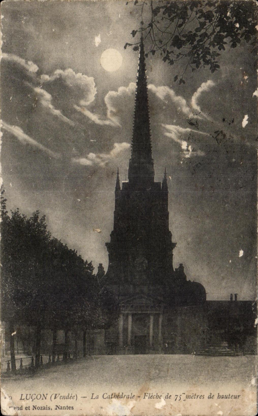 CPA Lucon Vendee La cathedrale