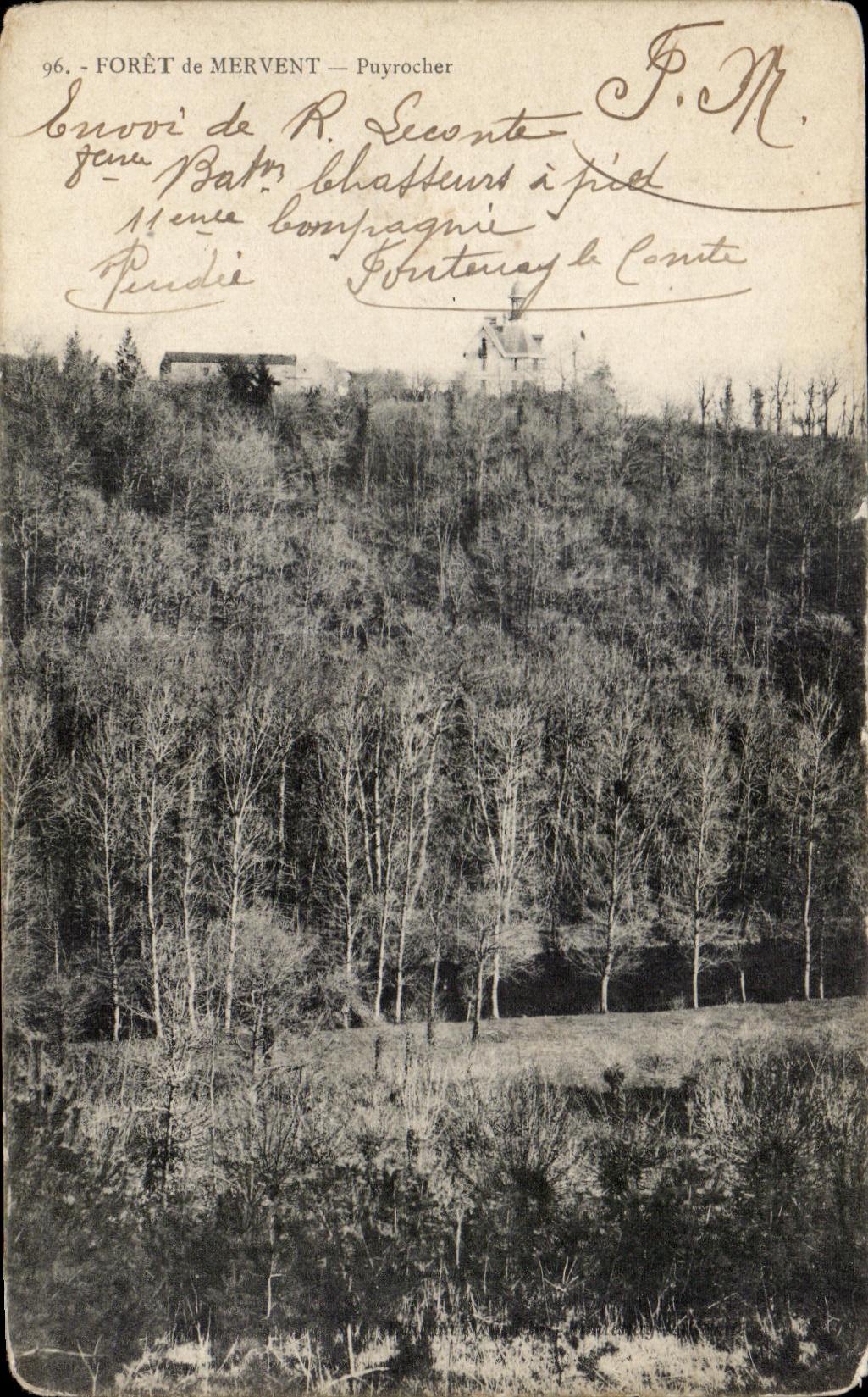 CPA Foret de mervent puyrocher