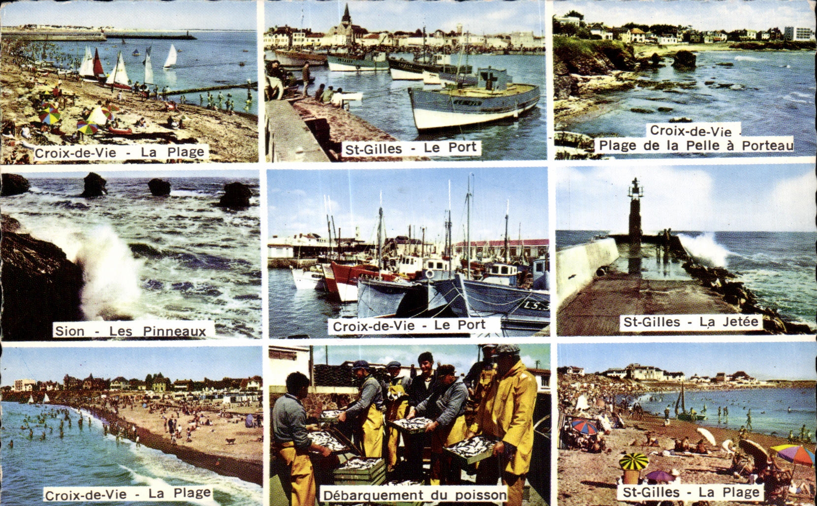 CPA St Gilles Croix de Vie Le Port