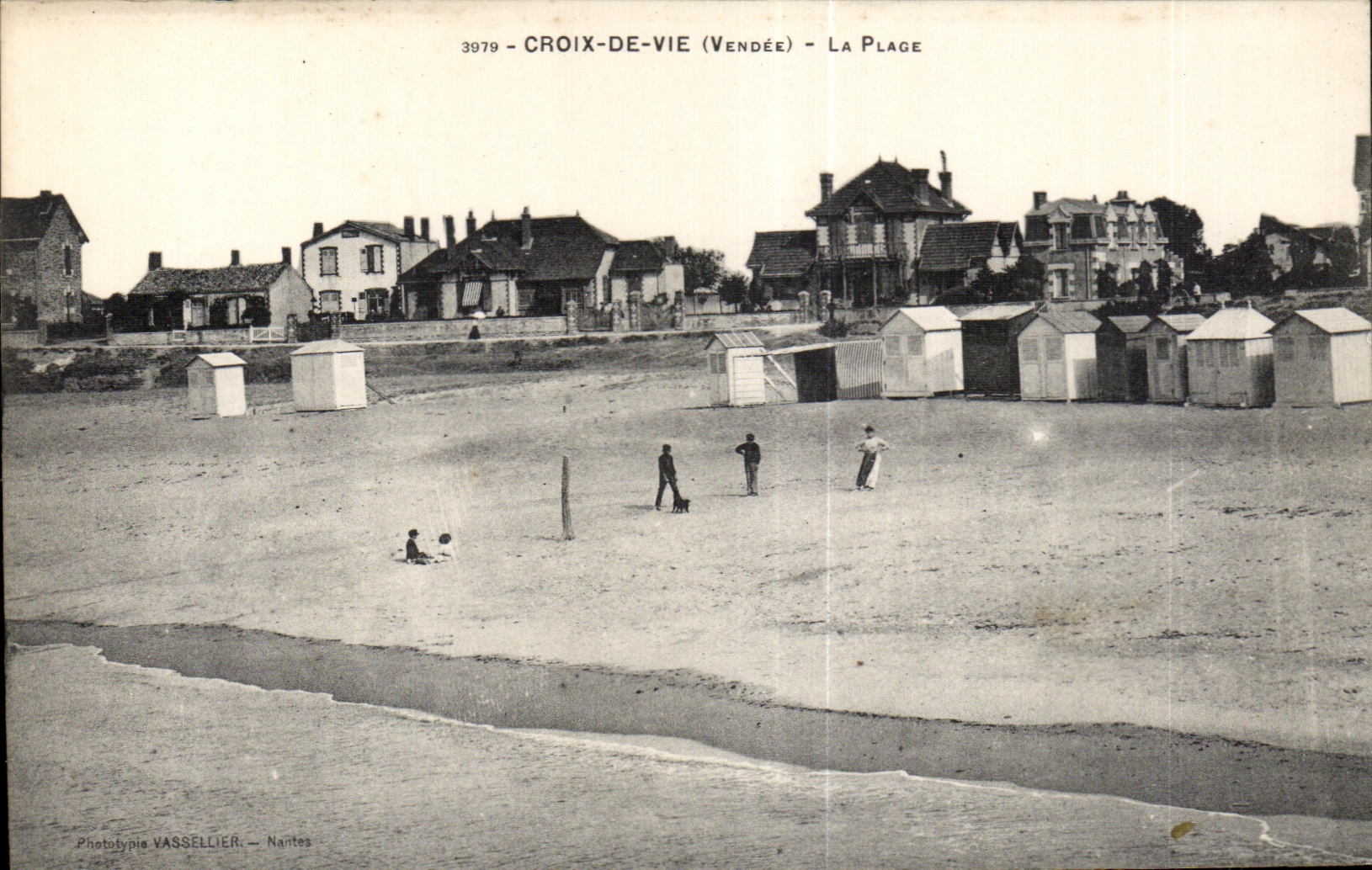 CPA Croix de vle vendee La plage