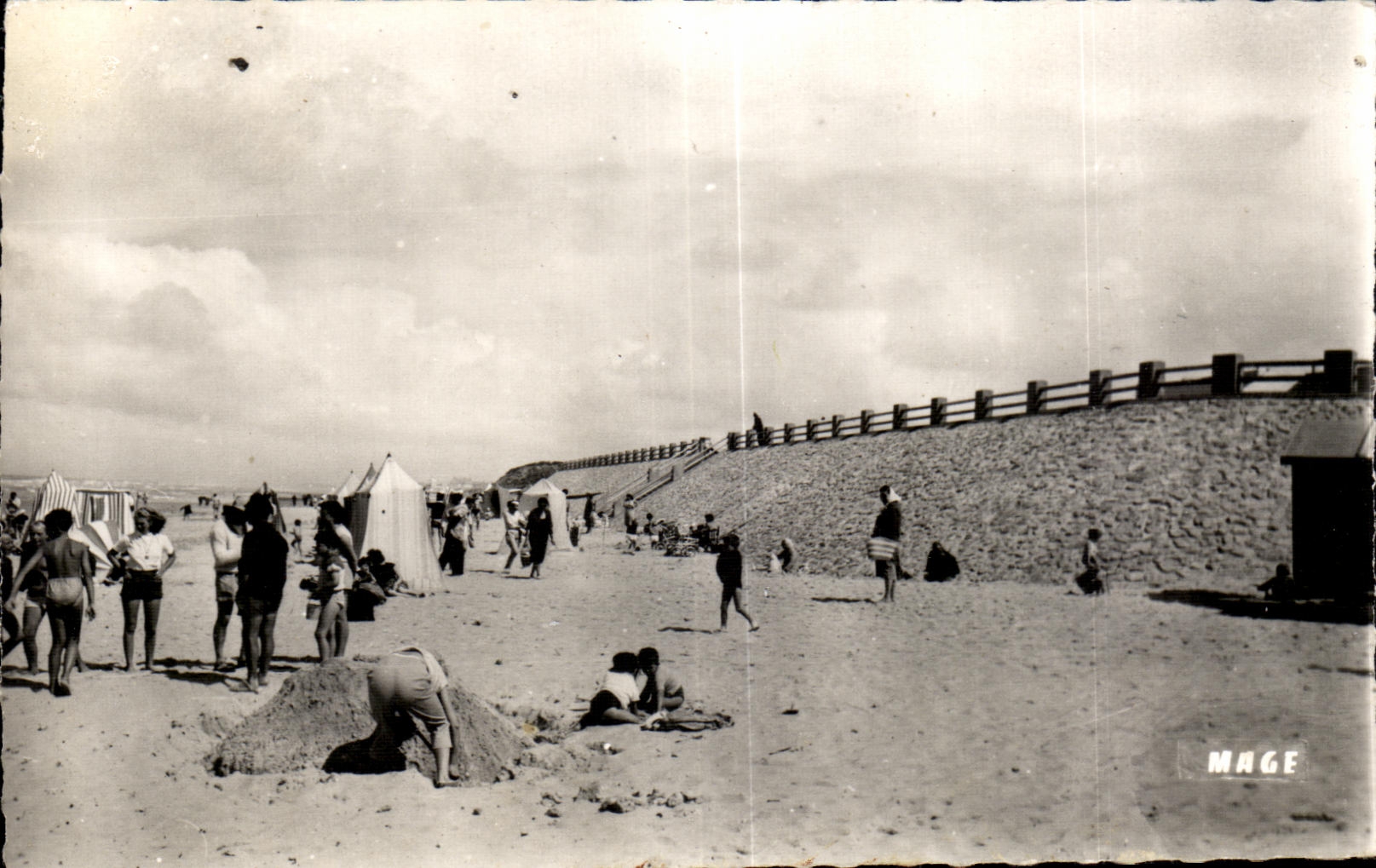 CPA Quend Plage the Pines Summons the Beach The Beach